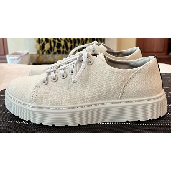 Martens Dante Canvas Low-top Sneakers Parchment Beige Women's - Main Image